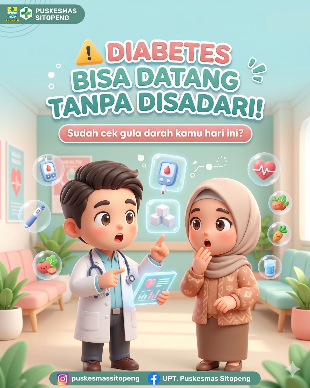 Diabetes sering datang tanpa disadari
