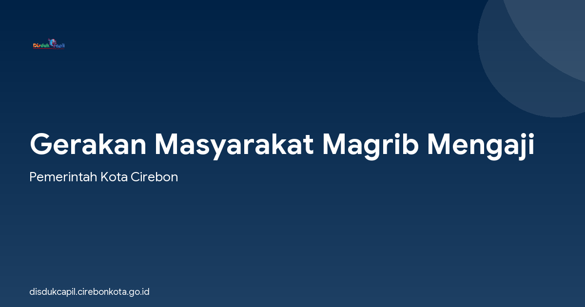 Gerakan Masyarakat Magrib Mengaji