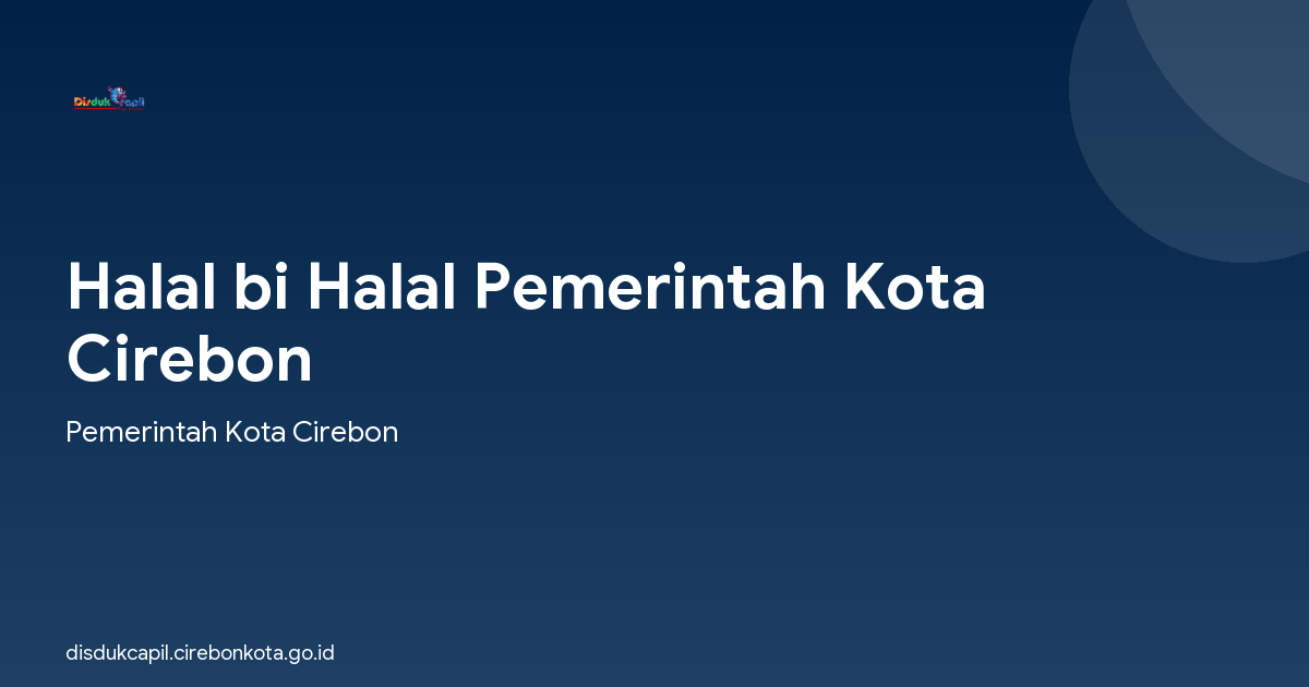 Halal bi Halal Pemerintah Kota Cirebon