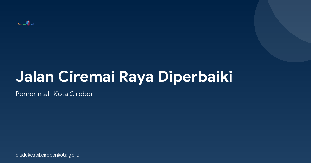 Jalan Ciremai Raya Diperbaiki