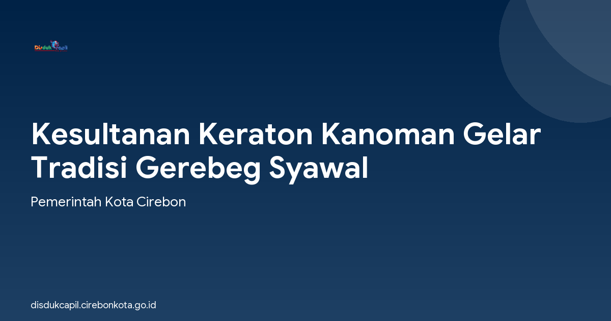 Kesultanan Keraton Kanoman Gelar Tradisi Gerebeg Syawal