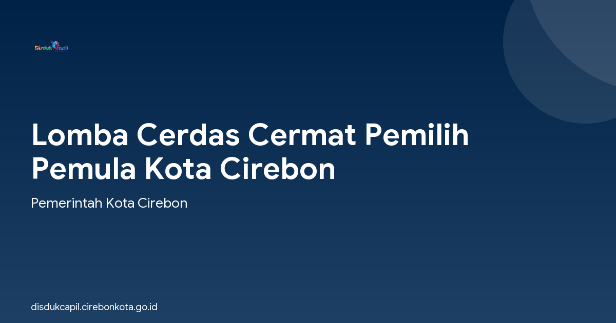Lomba Cerdas Cermat Pemilih Pemula Kota Cirebon