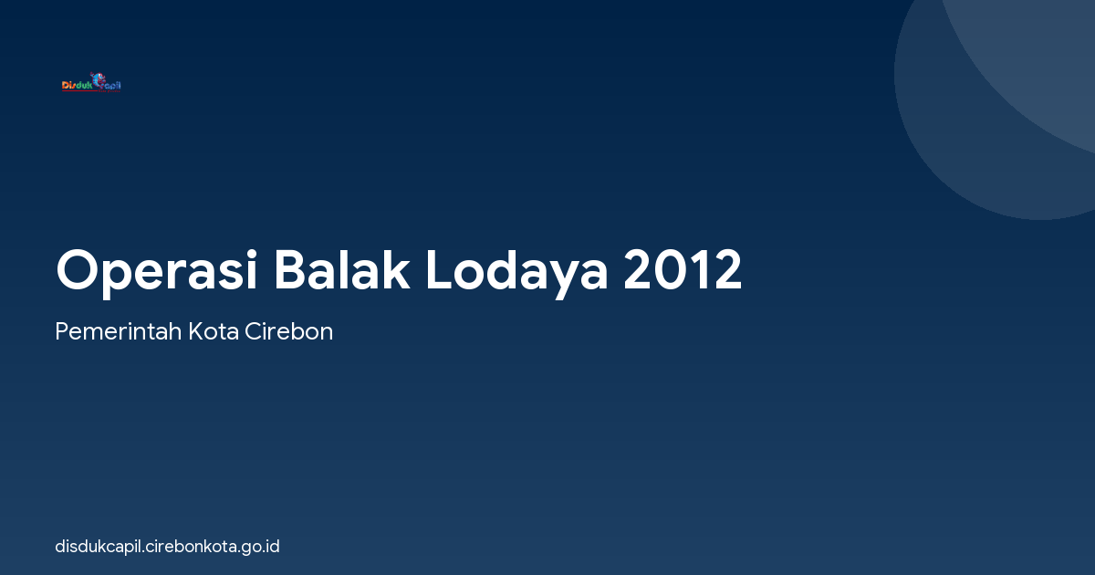 Operasi Balak Lodaya 2012