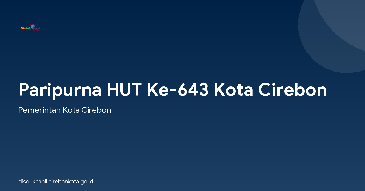 Paripurna HUT Ke-643 Kota Cirebon