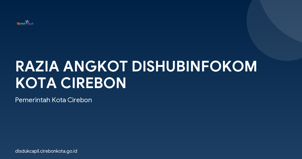 RAZIA ANGKOT DISHUBINFOKOM KOTA CIREBON