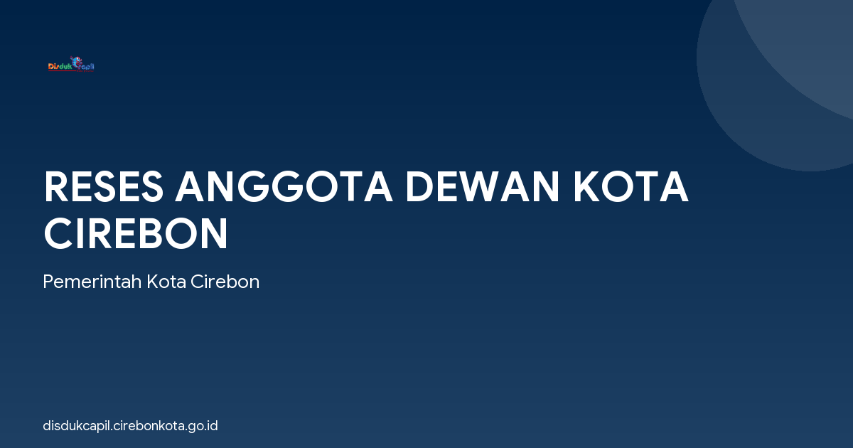 RESES ANGGOTA DEWAN KOTA CIREBON