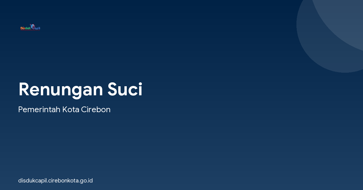 Renungan Suci