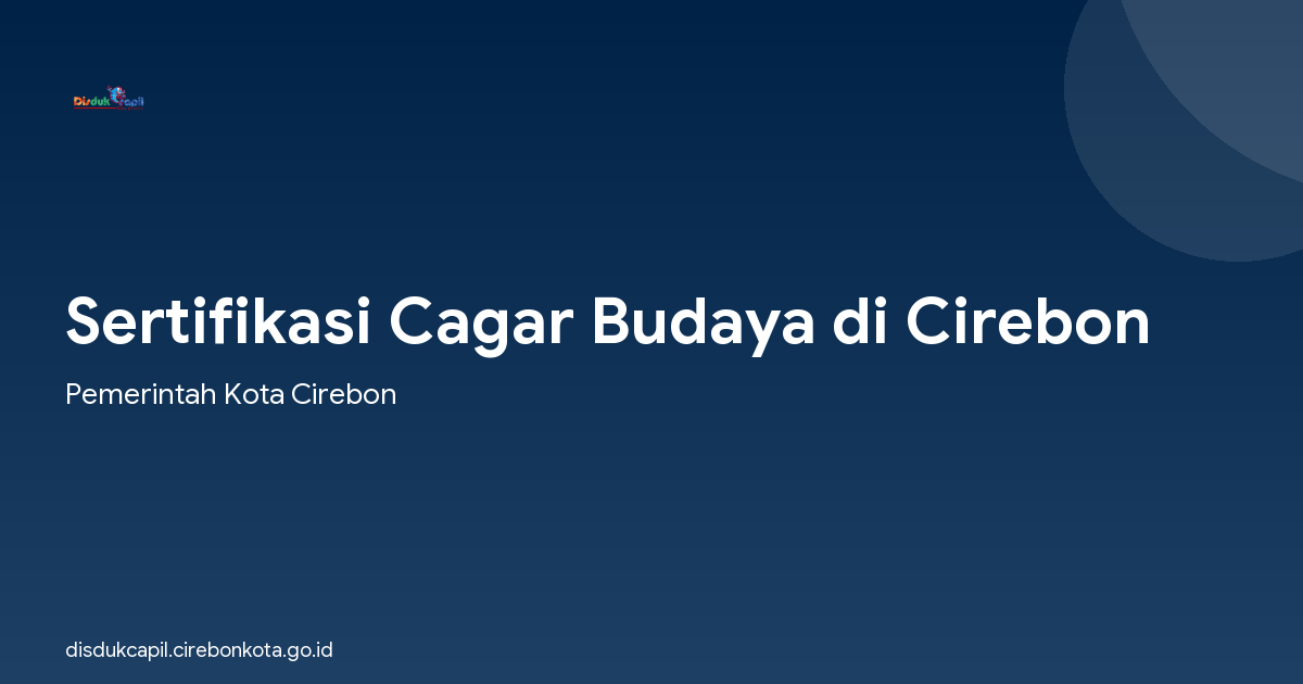 Sertifikasi Cagar Budaya di Cirebon