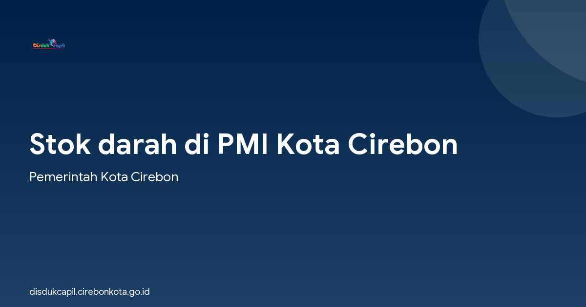 Stok darah di PMI Kota Cirebon