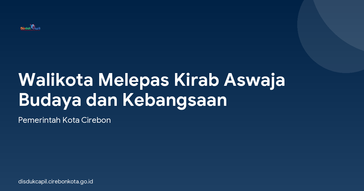 Walikota Melepas Kirab Aswaja Budaya dan Kebangsaan