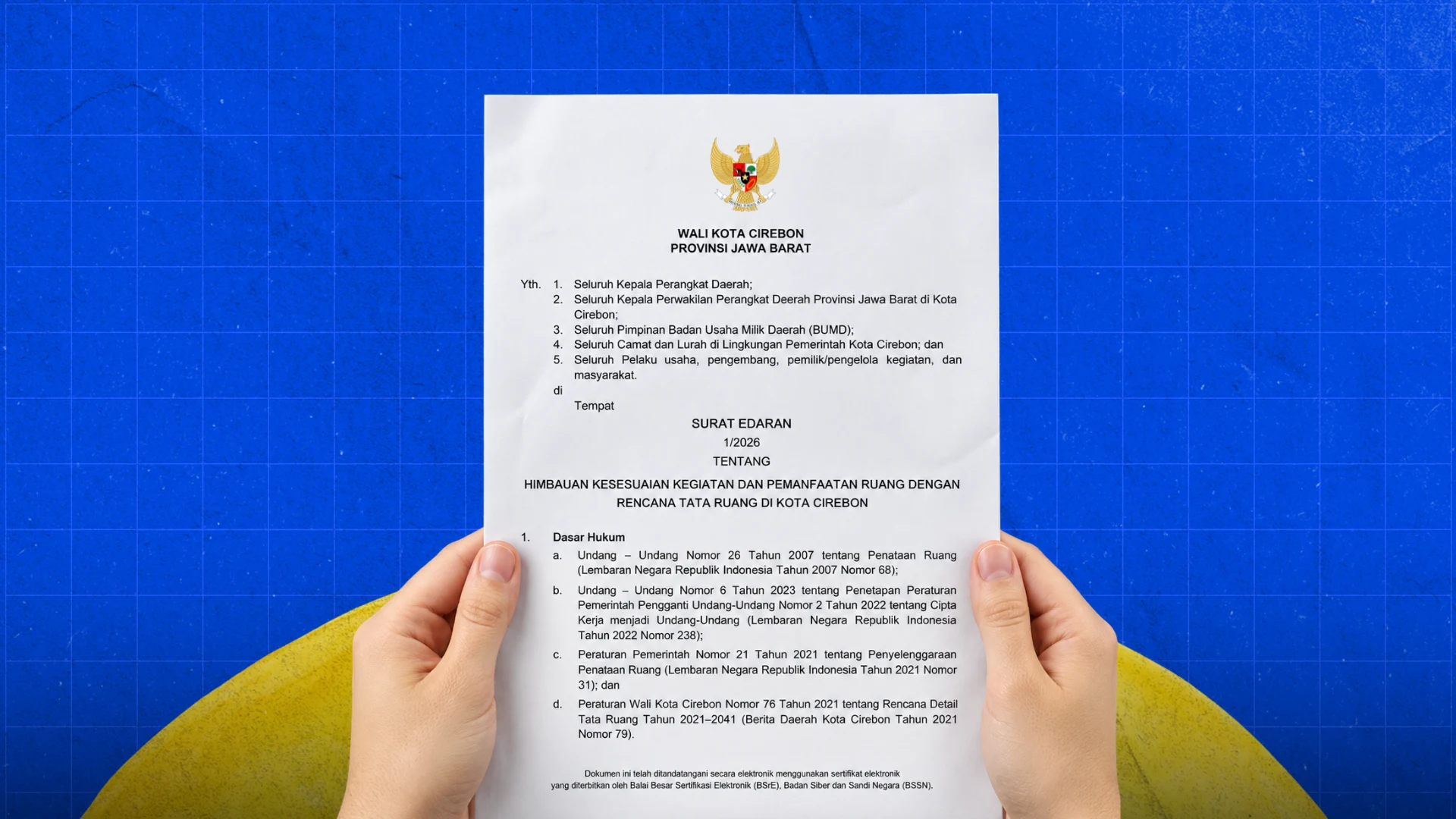 Pemkot Cirebon Imbau Masyarakat Pastikan Pemanfaatan Ruang Sesuai Peruntukan
