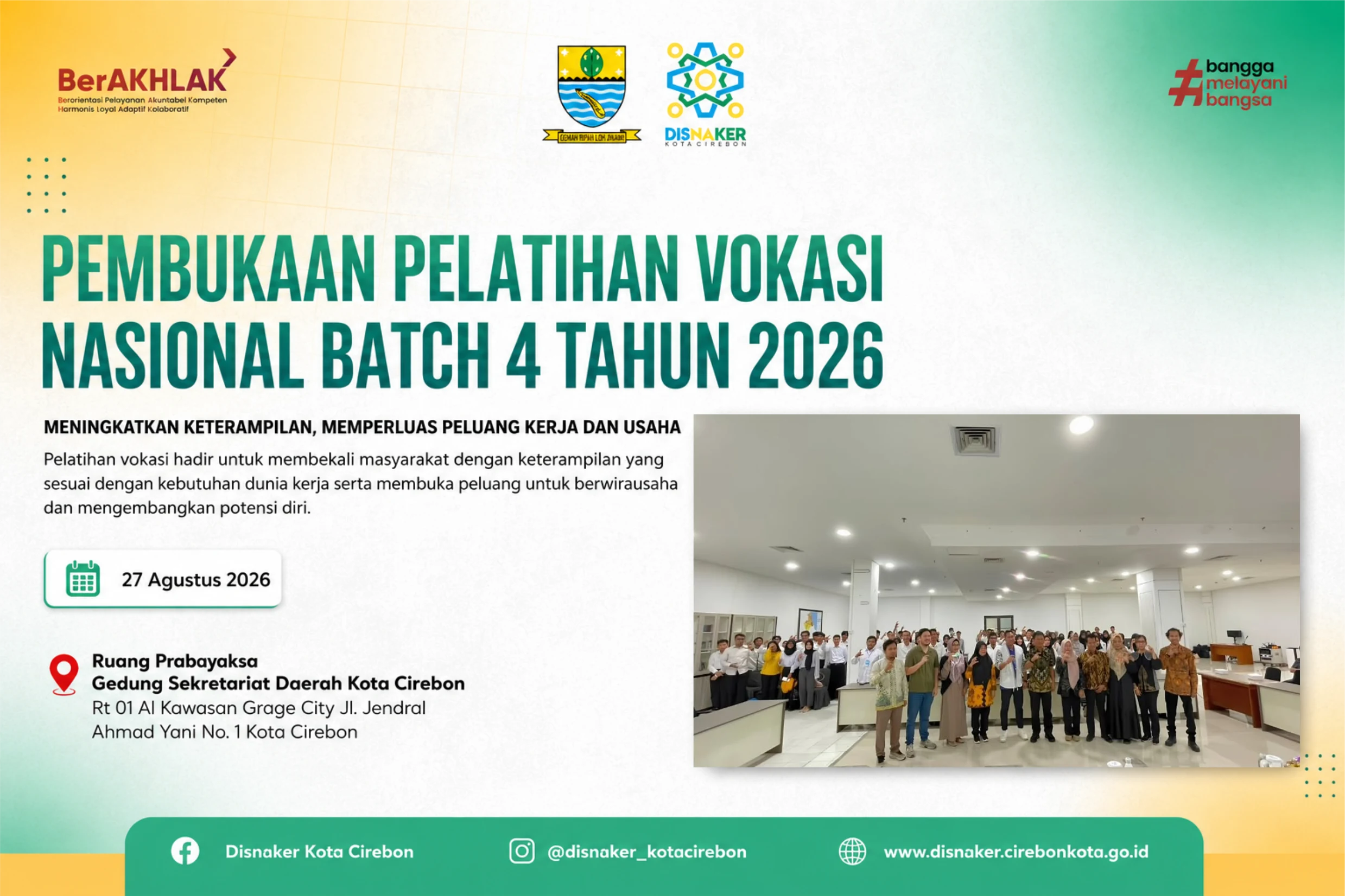 PEMBUKAAN PELATIHAN VOKASI NASIONAL BATCH 4 TAHUN 2026